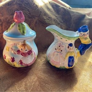 Vintage Lefton sugar/creamer